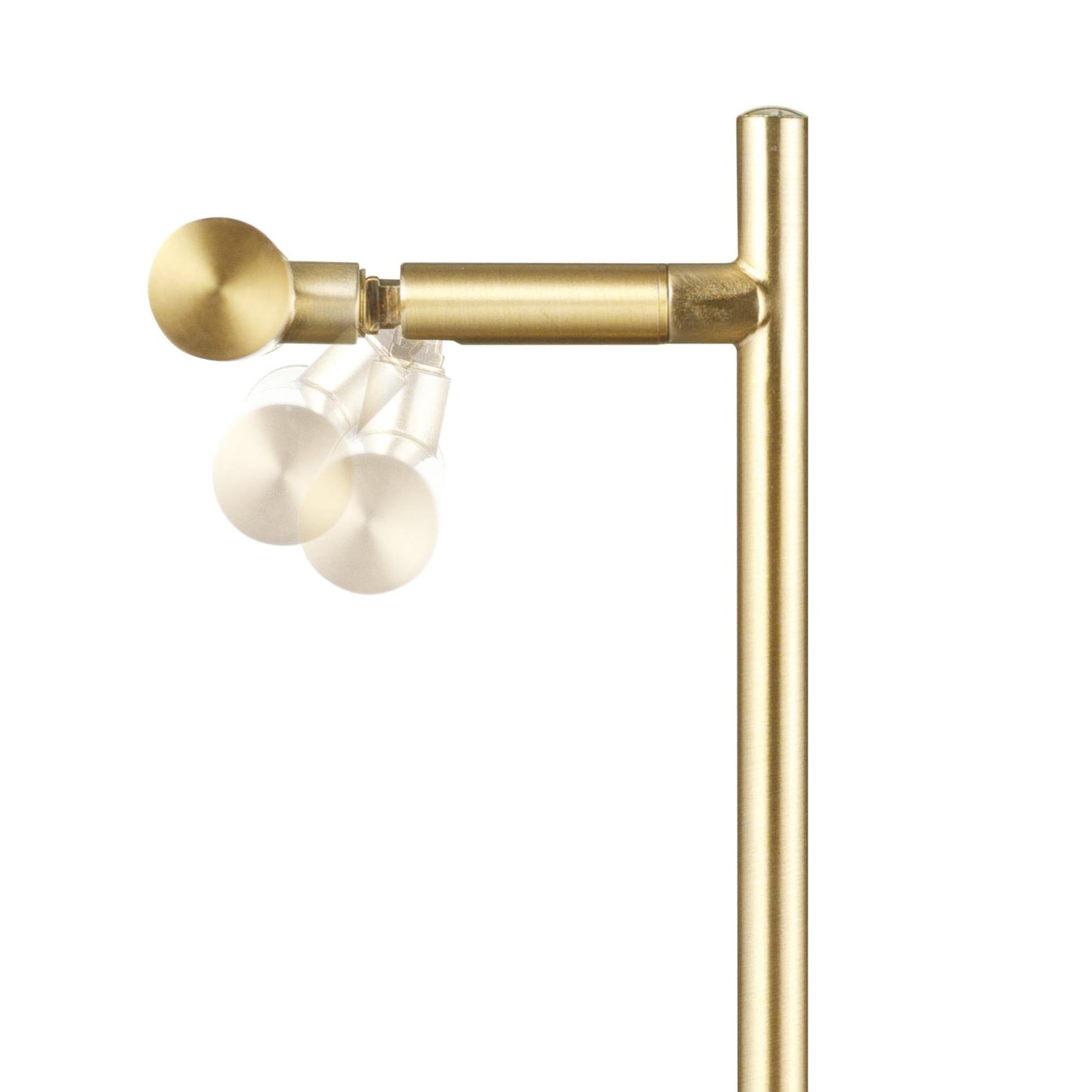 GLOBE Electric 52889 West 15" LED Integrated Desk Lamp, Matte Brass, 200 Lumens, Dimmer Rotary Switch