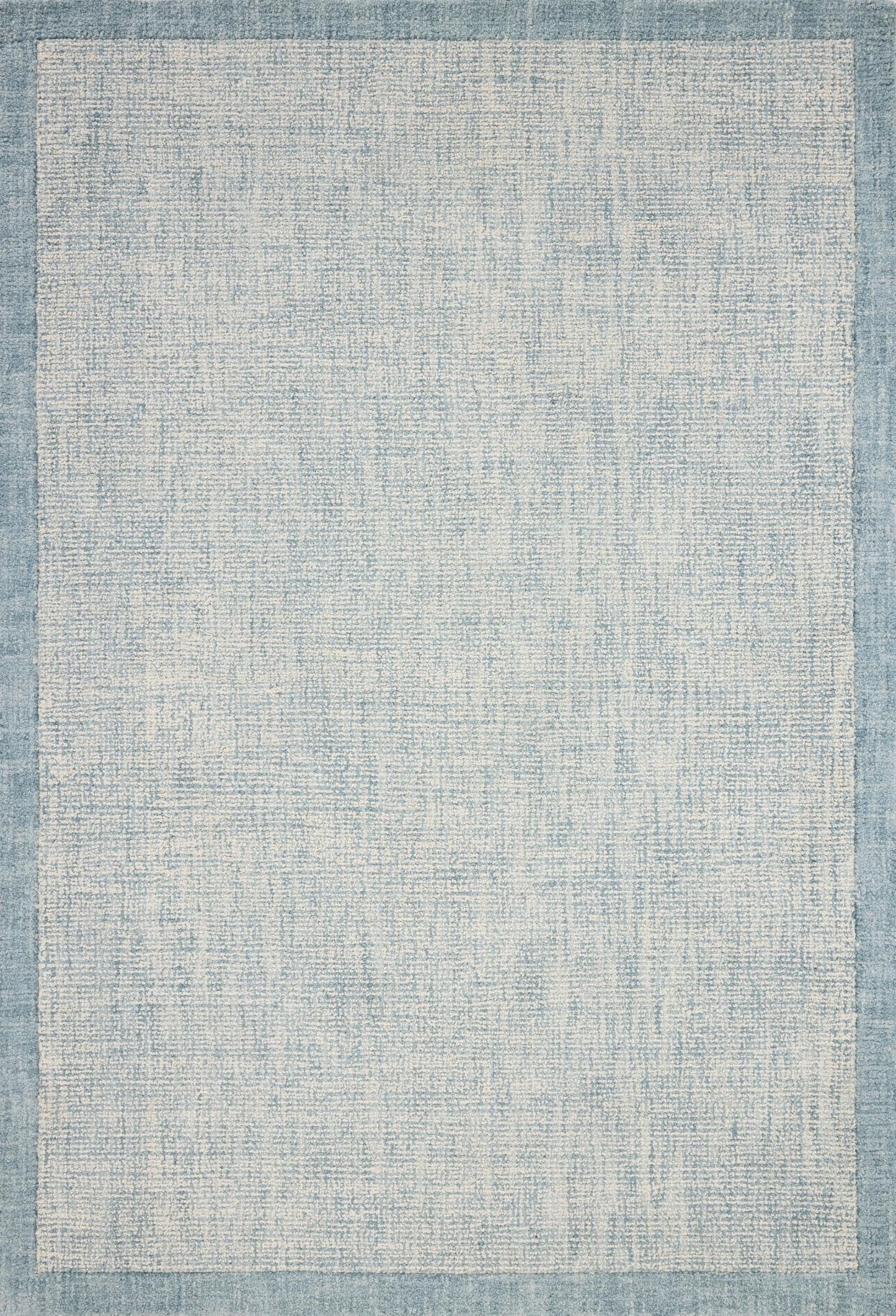 Loloi Magnolia Home by Joanna Gaines Henley Collection HNY-01 Ivory/Blue 2'-6" x 7'-6" Runner Rug